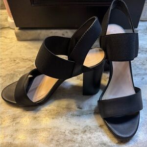 Aldo Black Strappy Heels